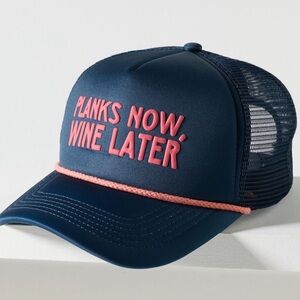 Anthropologie daily practice trucker hat NWOT OS